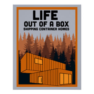 Shipping Container Home living Poster