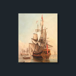 Shipping in a Calm | Peter Monamy Canvas Print<br><div class="desc">Shipping in a Calm (1700-1725) | Peter Monamy's Shipping in a Calm is a serene maritime painting that captures ships at rest on calm waters. The composition highlights the tranquillity of the sea, with detailed renderings of sailing vessels and the soft play of light on the water. Monamy's precise technique...</div>