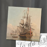 Shipping in a Calm | Peter Monamy Magnet<br><div class="desc">Fine art painting titled Shipping in a Calm (1700-1725) by British artist Peter Monamy. Original artwork is a classic oil painting depicting ships at sea.

Use the design tools to add custom text or personalise the image.</div>