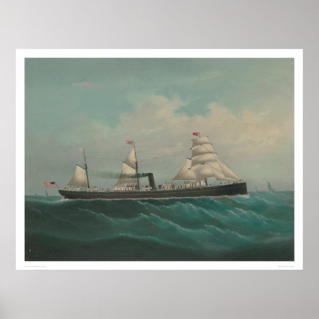 Shipping Vessel- The City of Rio de Janeiro (1260) Poster (Front)