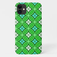 Shippo with Flower Motif, Shades of Jade Green