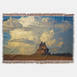 Shiprock vs. Thunderhead Throw Blanket
