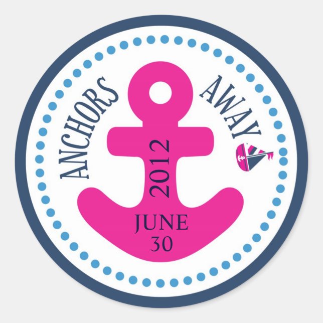 Ships Ahoy! Girl Sticker D (Front)
