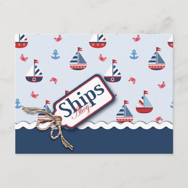 Ships Ahoy! Postcard 2 (Front)