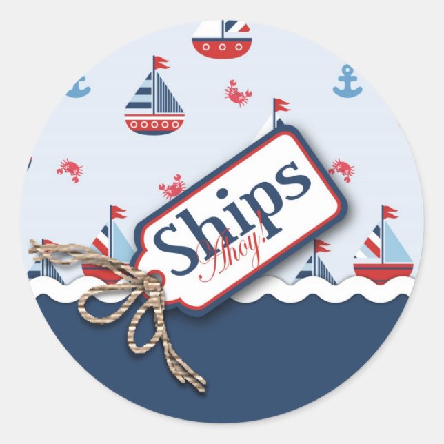 Ships Ahoy! Sticker 2 (Front)