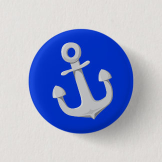 Ship's Anchor 3 Cm Round Badge