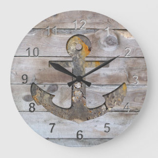 Ship's Anchor. Large Clock