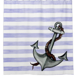 Ship's Anchor Shower Curtain