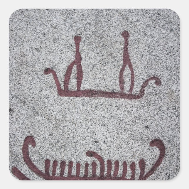 Ships and their crews square sticker (Front)