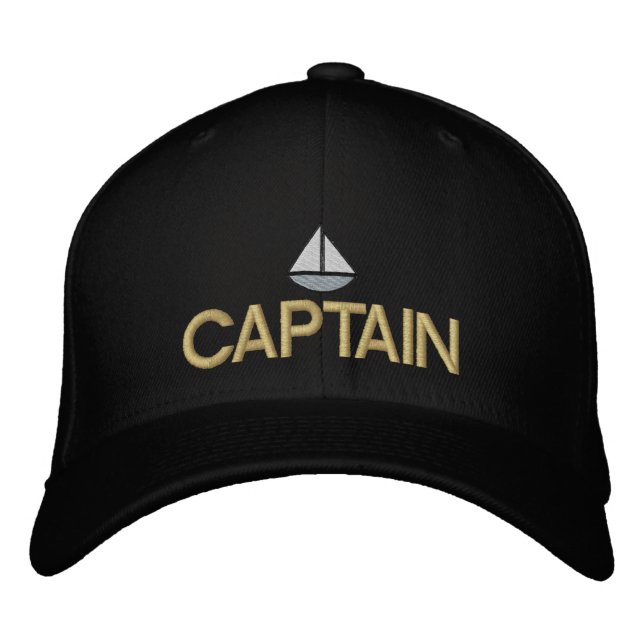 Ships Captain Embroidered Hat (Front)