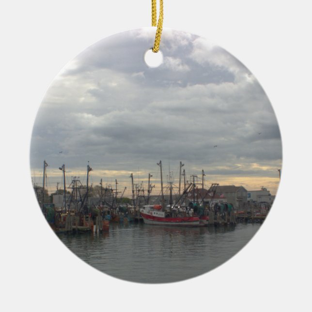 Ships in Rhode Island Ornament (Front)