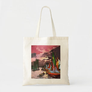 Ships in the Port of La Rochelle Art Tote Bag