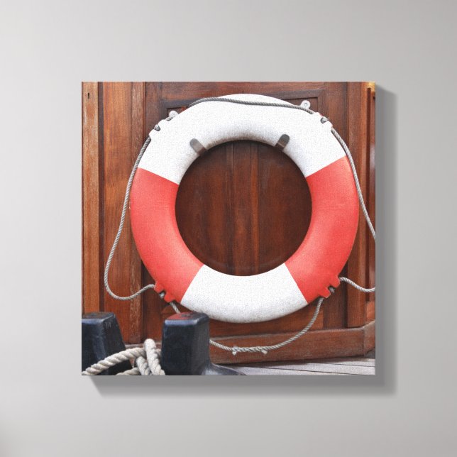Ships Lifebelt Canvas Print (Front)