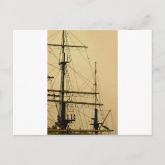 Ships mast postcard