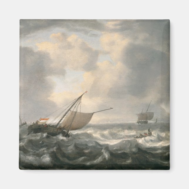 Ships on a Choppy Sea Magnet (Front)