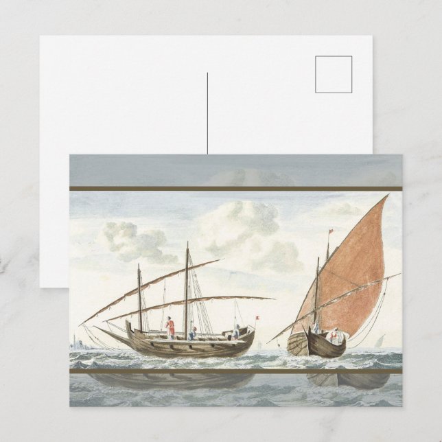 Ships on the sea of Istanbul by Johan Teyler Postcard (Front/Back)