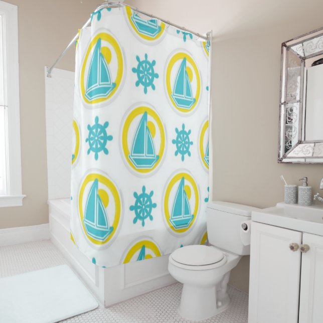 Ships Shower Curtain (In Situ)