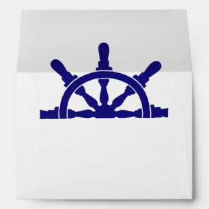 Ship's Wheel Nautical Theme Envelopes