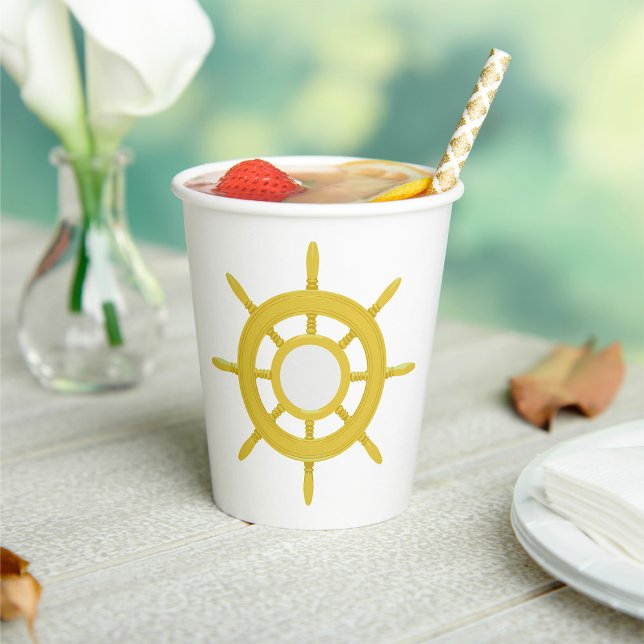 Ships Wheel Paper Cups (Creator Uploaded)