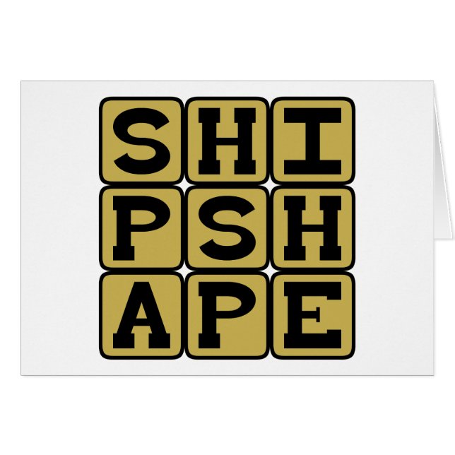 Shipshape, Trim and Neat (Front Horizontal)