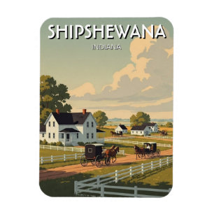 Shipshewana Indiana Amish County Magnet
