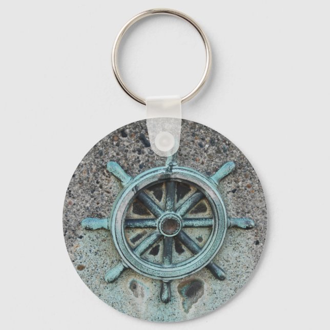 ShipWheel051709 Key Ring (Front)