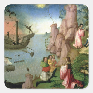 Shipwreck caused by Demons Square Sticker