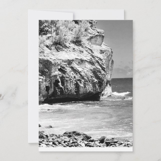 Shipwreck Cliff, Kauai Blank Flat Thank You Card (Front)