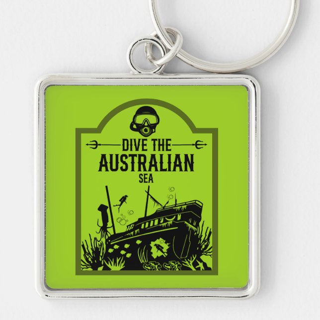 Shipwreck Diving Australia  Key Ring (Front)
