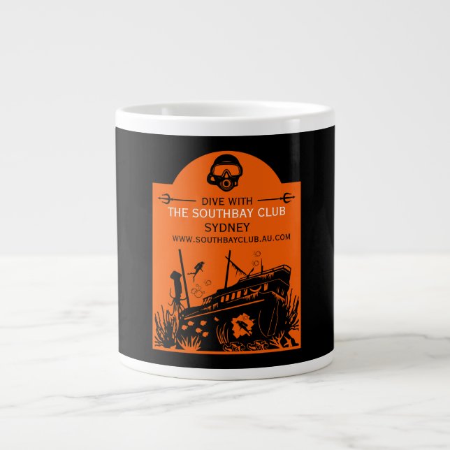 Shipwreck Diving Club Large Coffee Mug (Front)