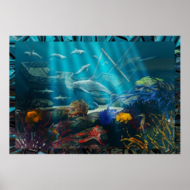 Shipwreck Fantasy by michelle Wilder Poster (Front)