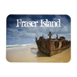 Shipwreck of S.S. Maheno, Fraser Island, Australia Magnet