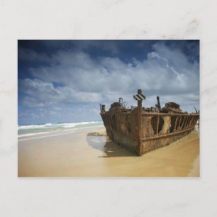Shipwreck of S.S. Maheno, Fraser Island, Australia Postcard