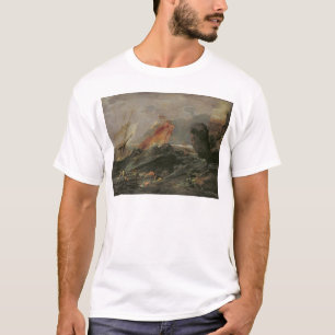 Shipwreck on a Rocky Shore, c.1645-50 T-Shirt