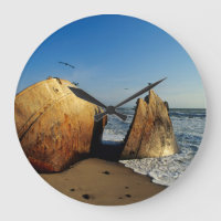 Shipwreck On Beach, Skeleton Coast, Namibia