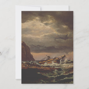 Shipwreck on the Norwegian Coast by Johan Dahl Invitation