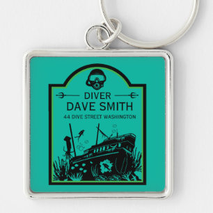 Shipwreck Sea Divers Key Ring