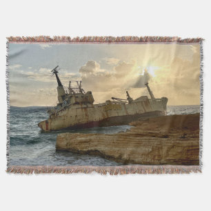 Shipwreck Throw Blanket