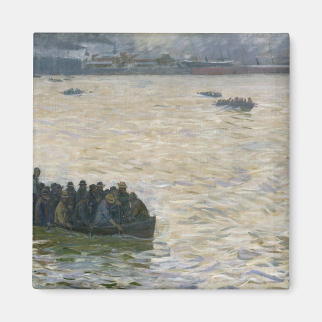 Shipyard Workers Returning Home on the Elbe Magnet (Front)