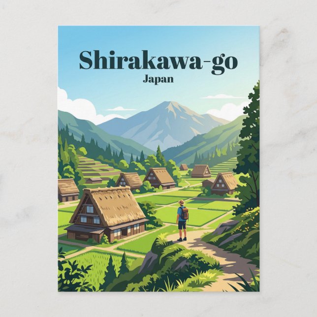 Shirakawa-go Japan Postcard (Front)