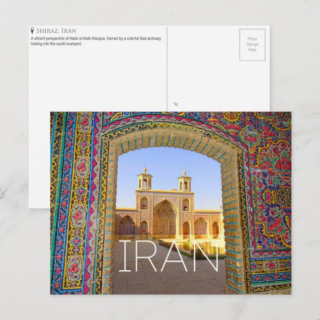 Shiraz, Iran Travel Postcard (Front/Back)