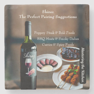 Shiraz Wine Pairing Guide/Mastering the Kitchen Stone Coaster
