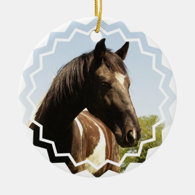 Shire Draught   Horse Ornament (Front)