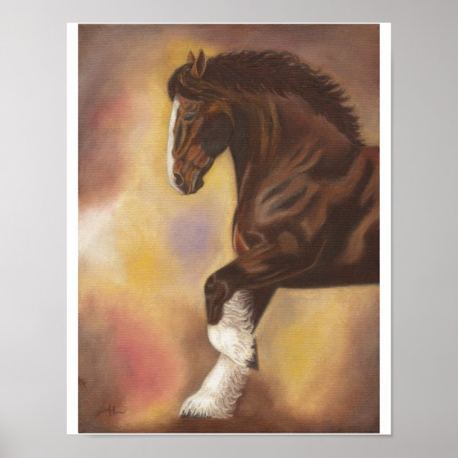 Shire horse print 11"x14" (Front)
