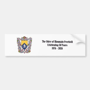 Shire of Mtn Freehold 50th Anniversary Car Magnet Bumper Sticker