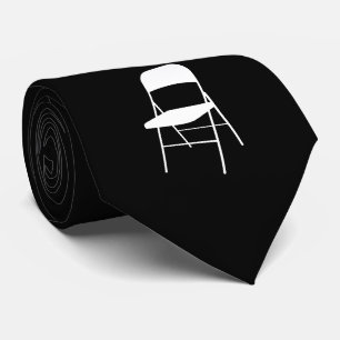 Shirley Chisholm Folding Chair Neck Tie   Black