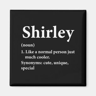 Shirley Name Definition Funny D  Magnet