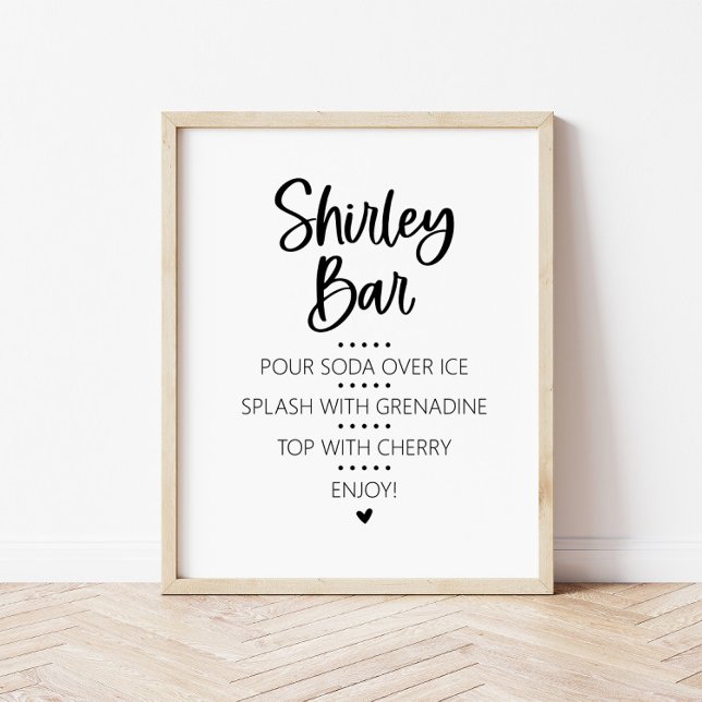 Shirley Temple Mocktail Bar Sign (Creator Uploaded)