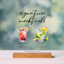 Shirley Temple Mojito Summer Wedding Mocktails