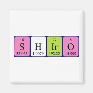 Shiro periodic table name magnet